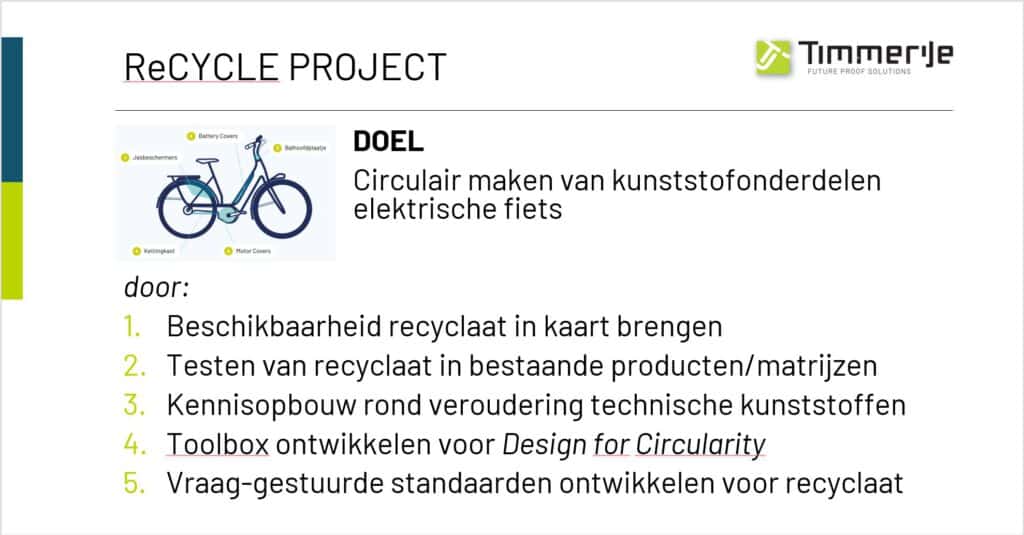 Afbeelding Circulariteit project ReRYCLE Timmerije